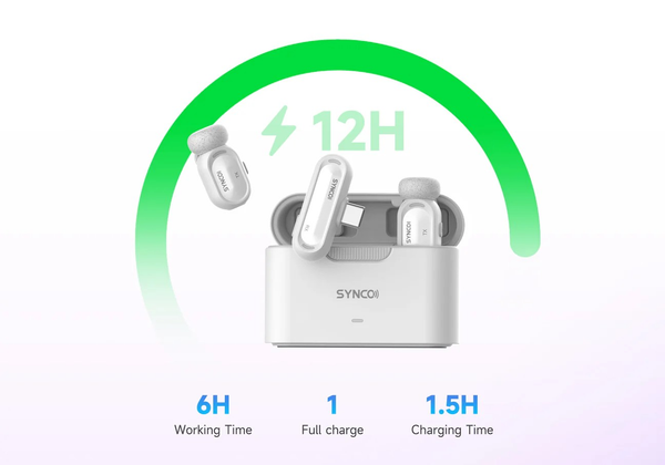 SYNCO SMIC MINI - Micro Không Dây Cài Áo Chống Ồn Mini Cho Điện Thoại