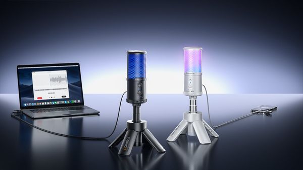Comica EJoy Uni S – Micro Thu Âm USB Condenser 24bit/48kHz, AI Khử Ồn, RGB