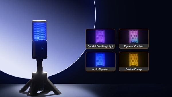 Comica EJoy Uni S – Micro Thu Âm USB Condenser 24bit/48kHz, AI Khử Ồn, RGB