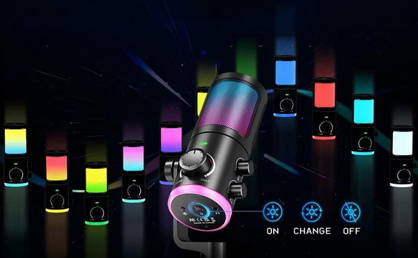Microphone USB FIFINE AmpliGame AM6 dành cho gamer