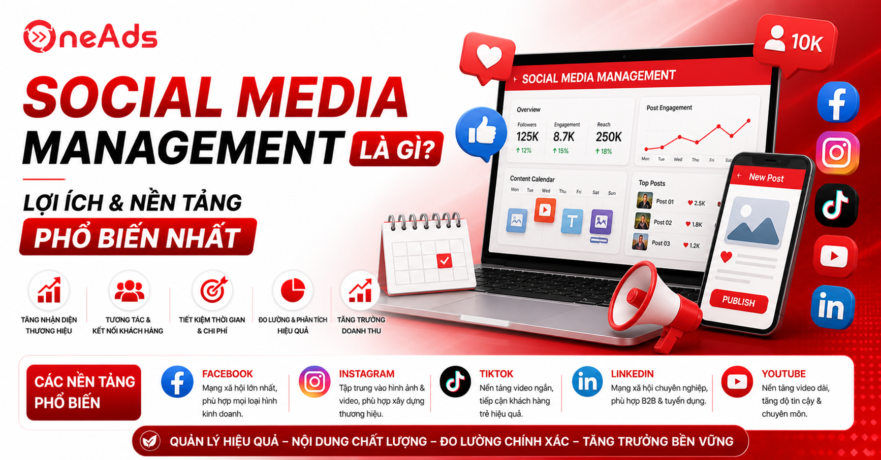 Social Media Management là gì? Lợi ích và nền tảng phổ biến