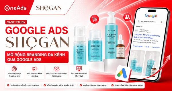 Case study SHEGAN - Mở rộng branding đa kênh gua Google Ads