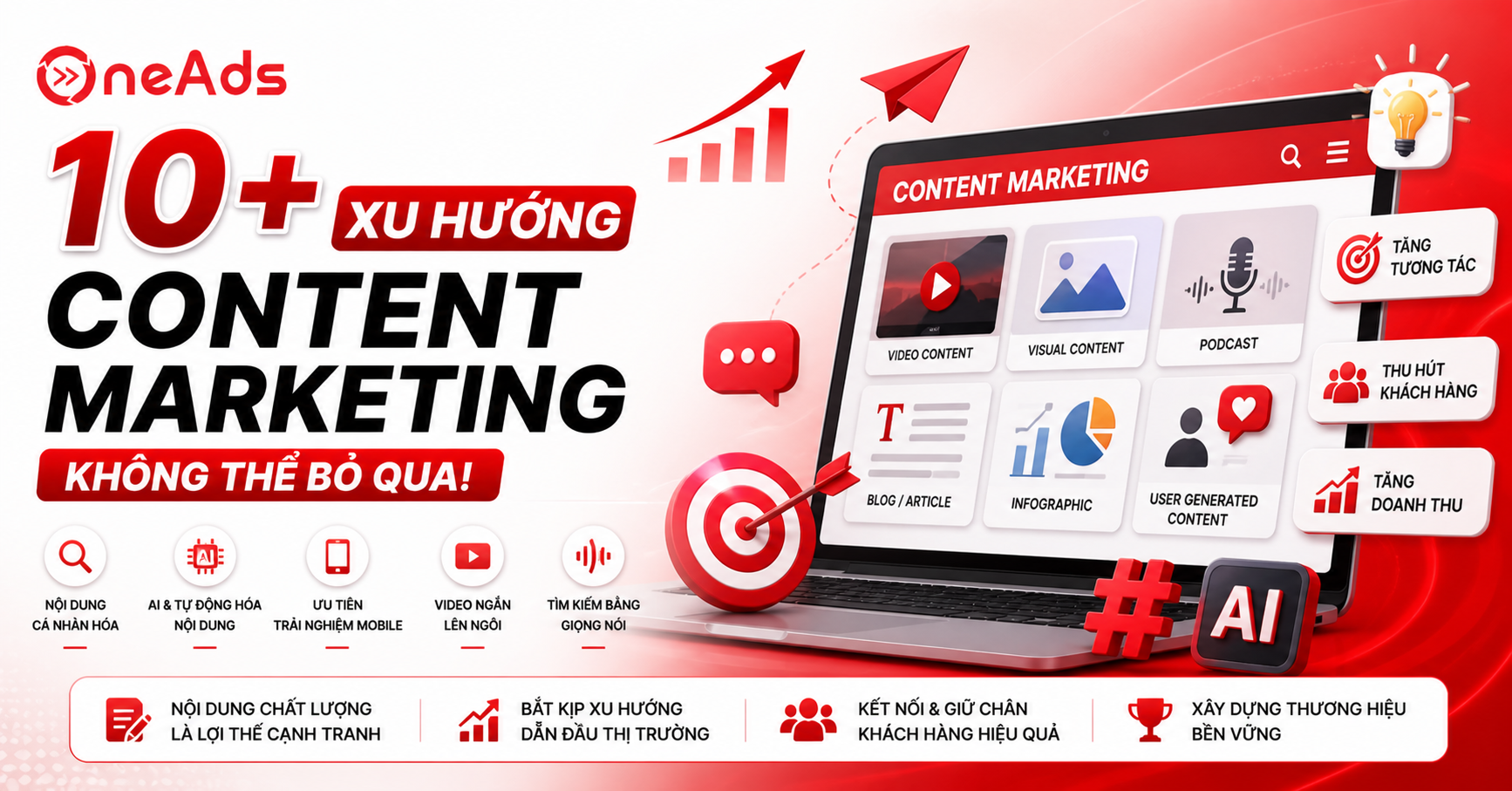 10+ xu hướng Content Marketing không thể bỏ qua