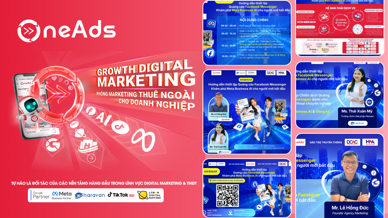 Hé Lộ Dàn Diễn Giả Webinar: Bùng Nổ Doanh Thu Với Công Nghệ Số Và AI Marketing 2026