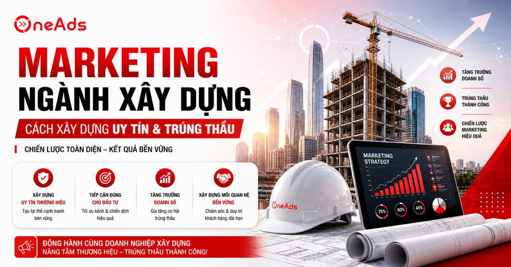 Marketing ngành xây dựng: Cách xây dựng uy tín & đấu thầu thành công