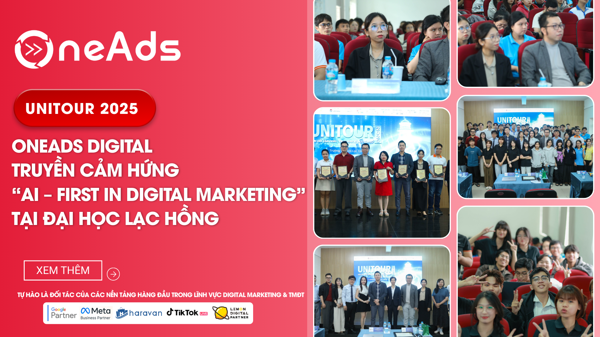 [RECAP] Unitour 2025 – OneAds Digital truyền cảm hứng “AI – First in Digital Marketing” tại Đại học Lạc Hồng