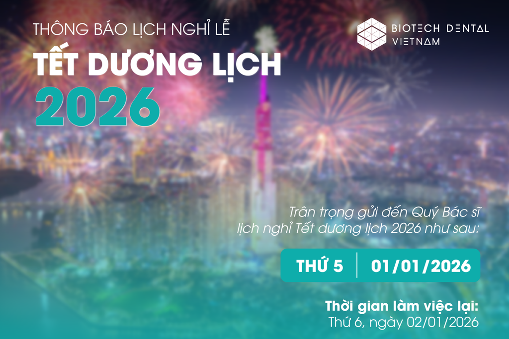THÔNG BÁO NGHỈ TẾT DƯƠNG LỊCH 01/01/2026