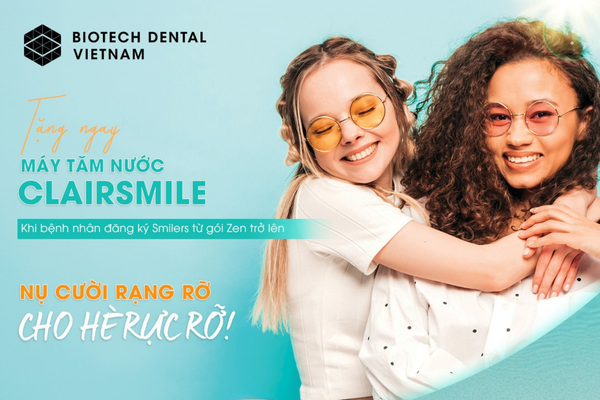 NIỀNG RĂNG CÙNG SMILERS – NHẬN NGAY MÁY TĂM NƯỚC CLAIRSMILE!