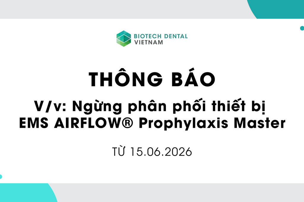 THÔNG BÁO: NGỪNG PHÂN PHỐI THIẾT BỊ EMS AIRFLOW PROPHYLAXIS MASTER
