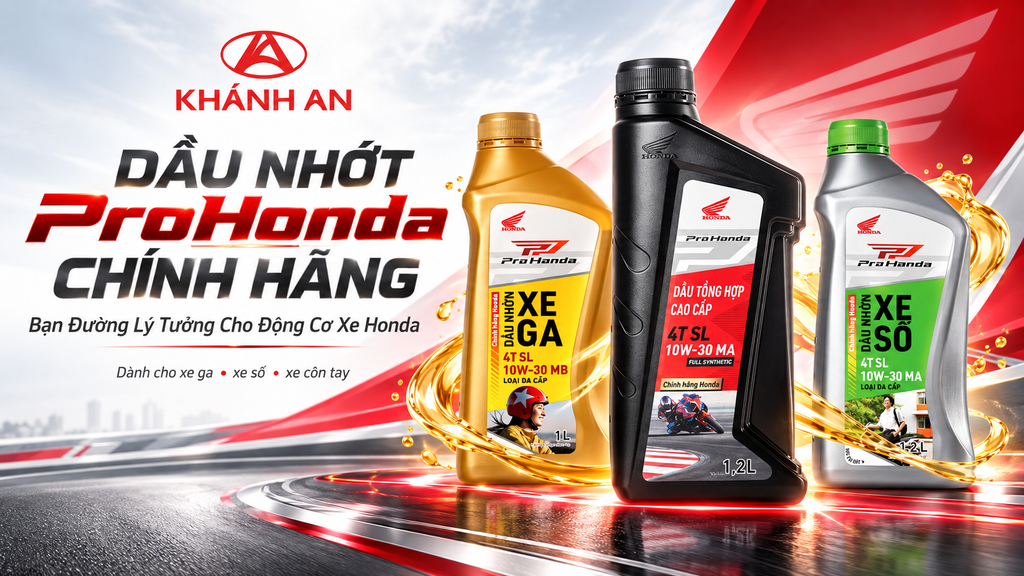 Dầu Nhớt ProHonda Chính Hãng – Bạn Đường Lý Tưởng Cho Động Cơ Xe Honda