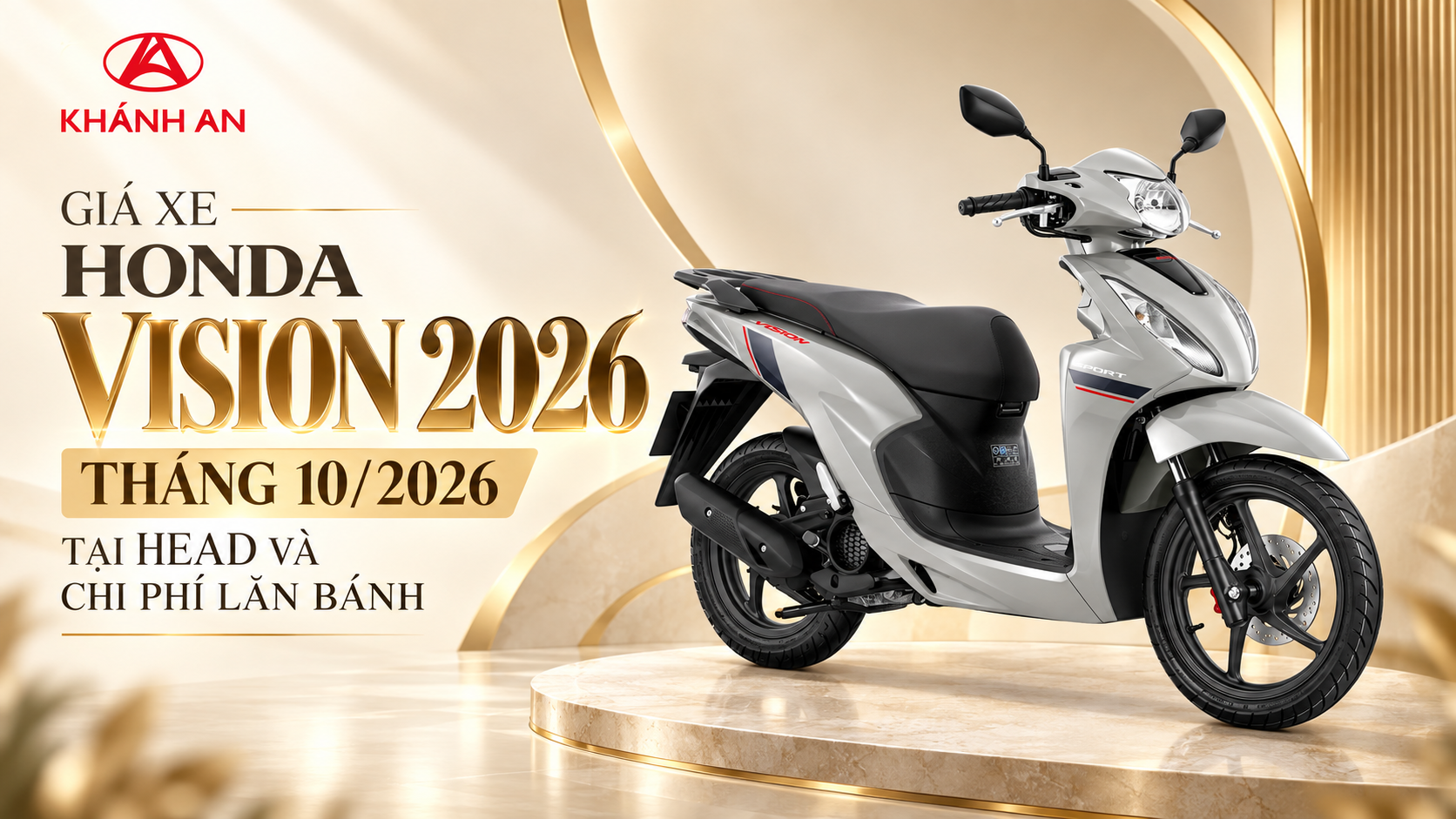 Giá Xe Honda Vision 2026 Tháng 10/2026 Tại HEAD Và Chi Phí Lăn Bánh