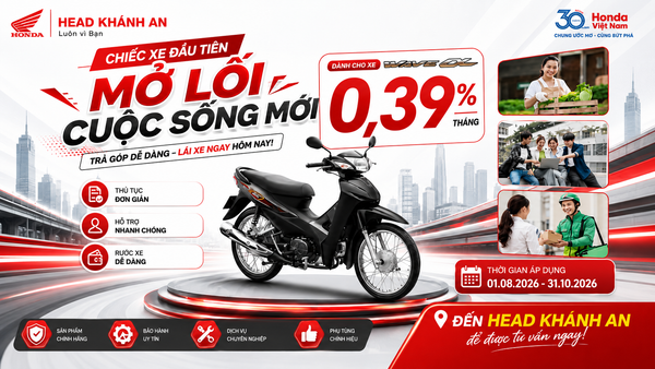 Wave Alpha Trả Góp Lãi Suất 0.39%: Ưu Đãi Và Thủ Tục Chi Tiết