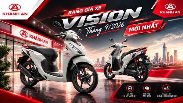 Bảng Giá Xe Honda Vision Tháng 9/2026 Mới Nhất Và Chi Phí Lăn Bánh