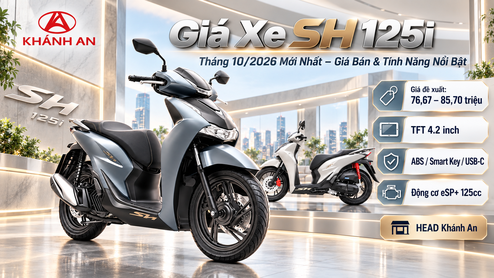 Giá Xe SH 125i Tháng 10/2026 Mới Nhất – Giá Bán & Tính Năng Nổi Bật