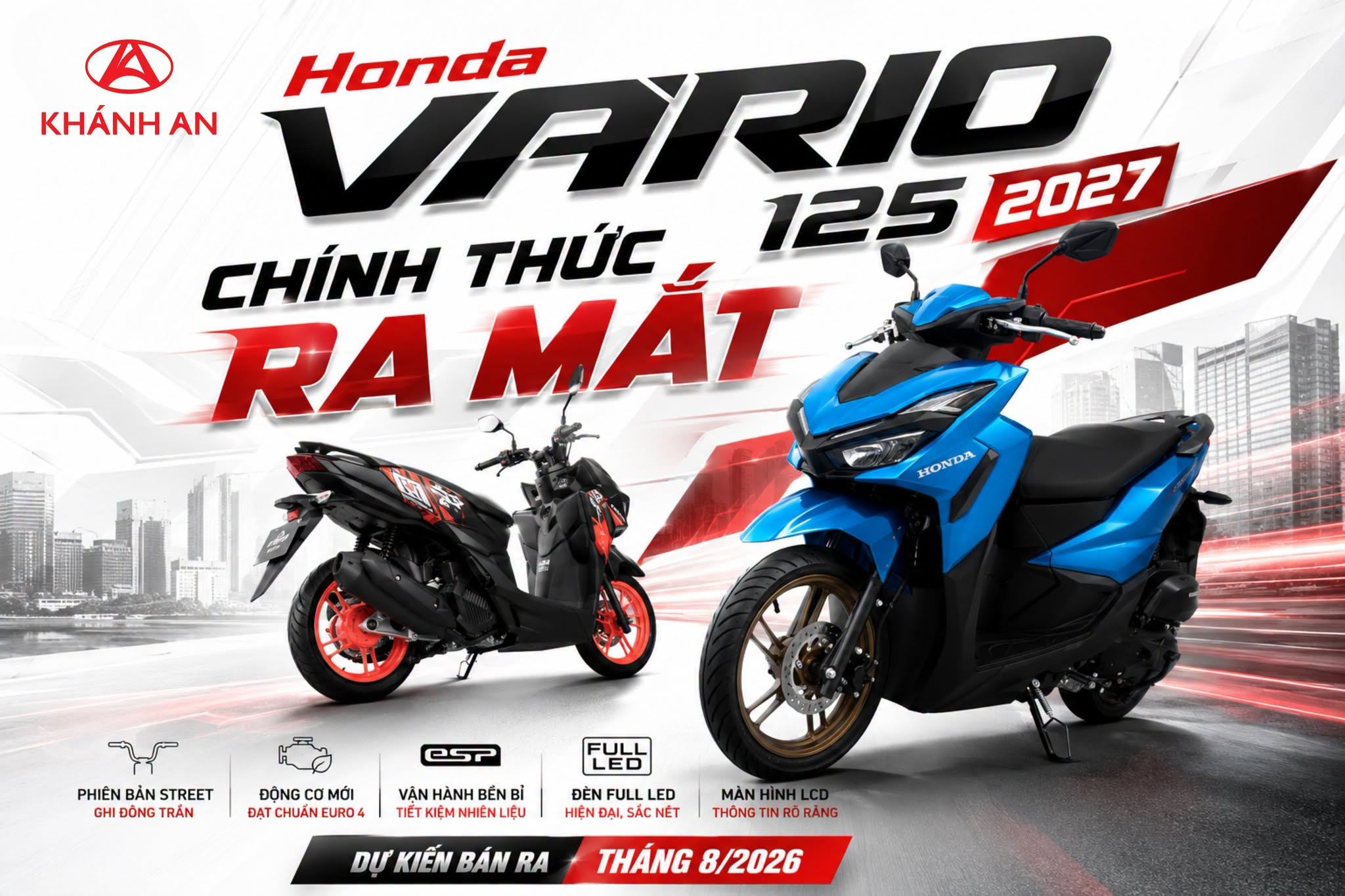 Honda Vario 125 2027 Ra Mắt: Lần Đầu Có Bản Street Ghi Đông Trần Cực Chất