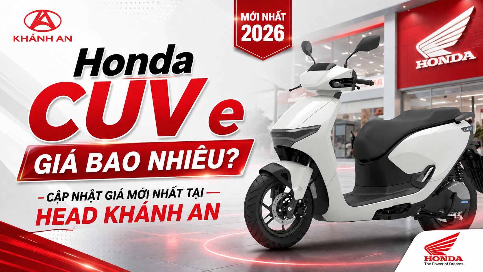 Honda CUV e Giá Bao Nhiêu? Cập Nhật Giá Mới Nhất Tại HEAD Khánh An