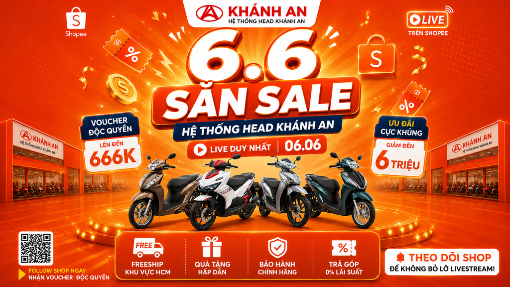 6.6 ĐẠI TIỆC SĂN SALE – MUA XE HONDA GIÁ TỐT NHẤT NĂM!