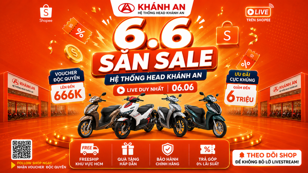 6.6 ĐẠI TIỆC SĂN SALE – MUA XE HONDA GIÁ TỐT NHẤT NĂM!