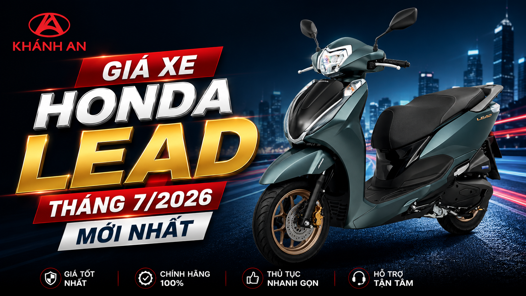 Giá Xe Honda Lead Tháng 7/2026 Mới Nhất