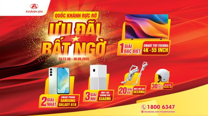 CHÚC MỪNG CÁC KHÁCH HÀNG TRÚNG GIẢI – “QUỐC KHÁNH RỰC RỠ, ƯU ĐÃI BẤT NGỜ”