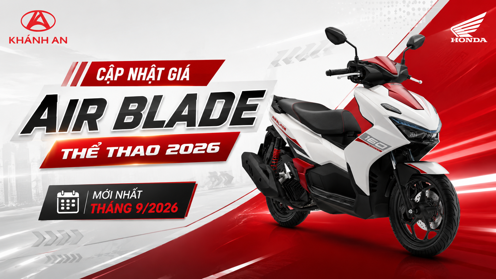 Cập Nhật Giá Xe Honda Air Blade Thể Thao 2026 Mới Nhất Tháng 9/2026