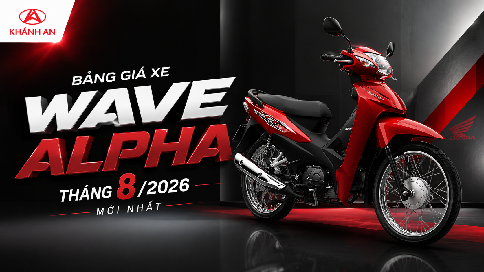 Bảng Giá Xe Honda Wave Alpha Tháng 8/2026 Mới Nhất