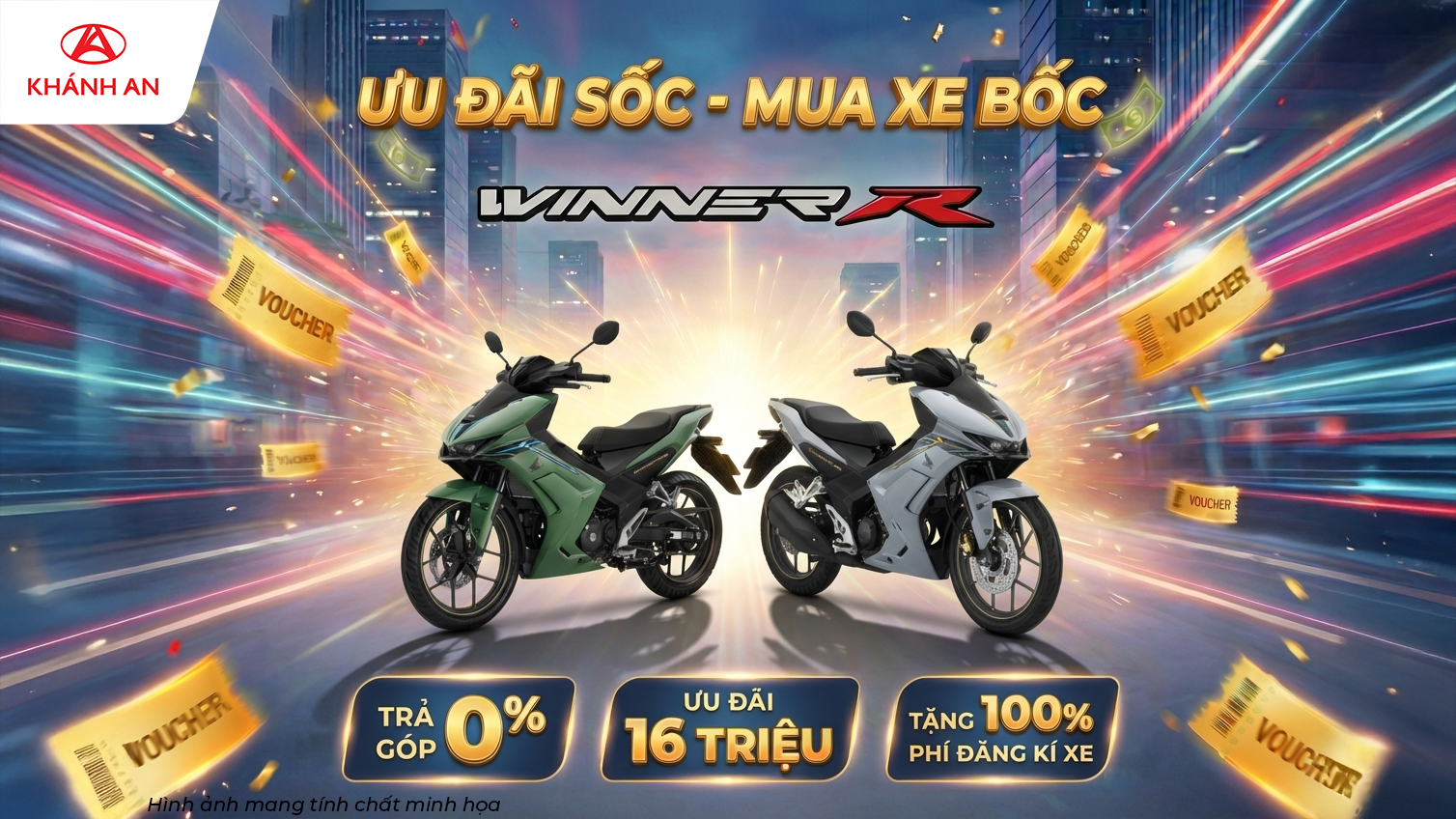 ƯU ĐÃI SỐC MUA XE BỐC WINNER R TẠI KHÁNH AN