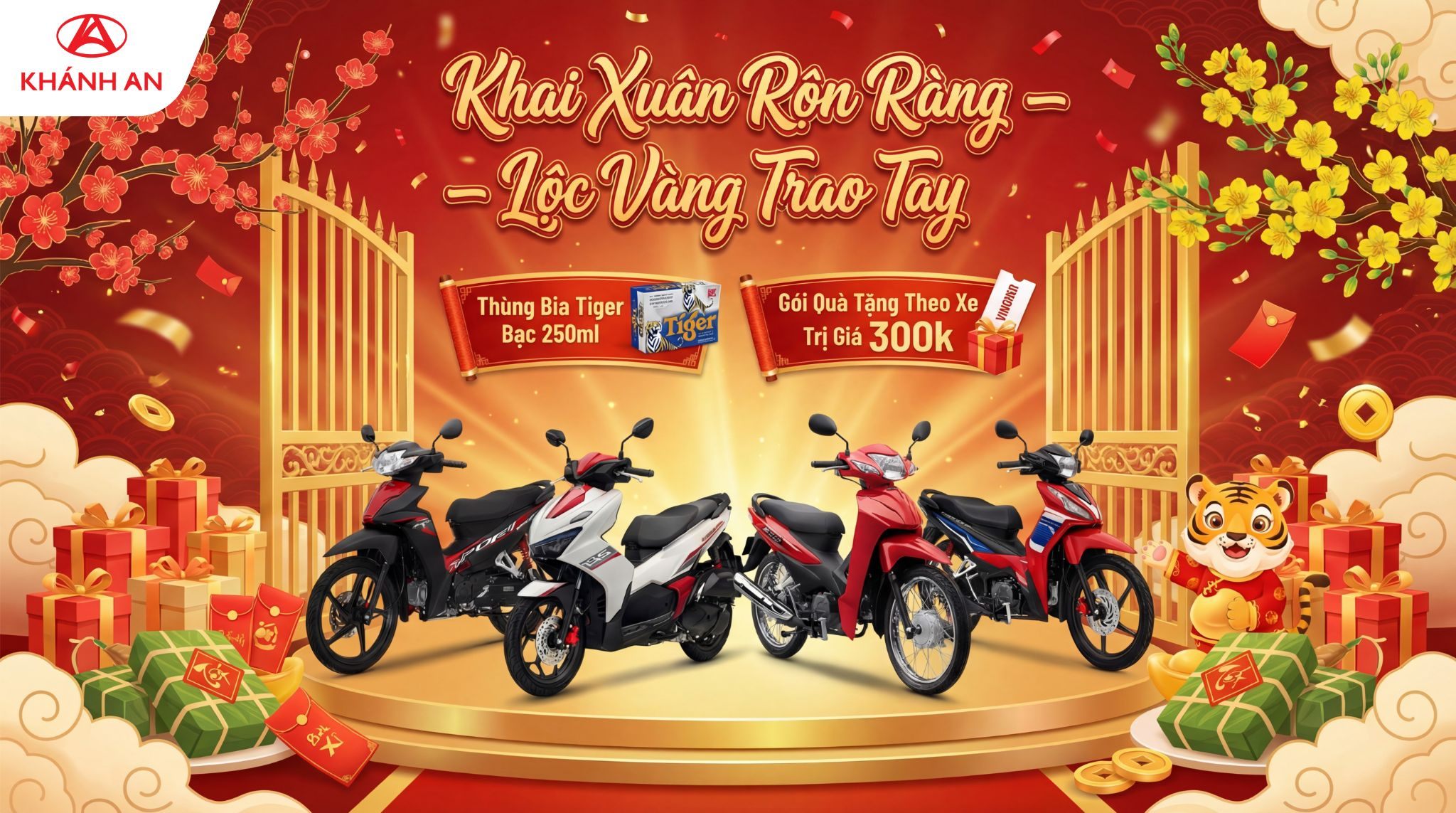 Khai Xuân Rộn Ràng – Lộc Vàng Trao Tay tại HEAD Khánh An