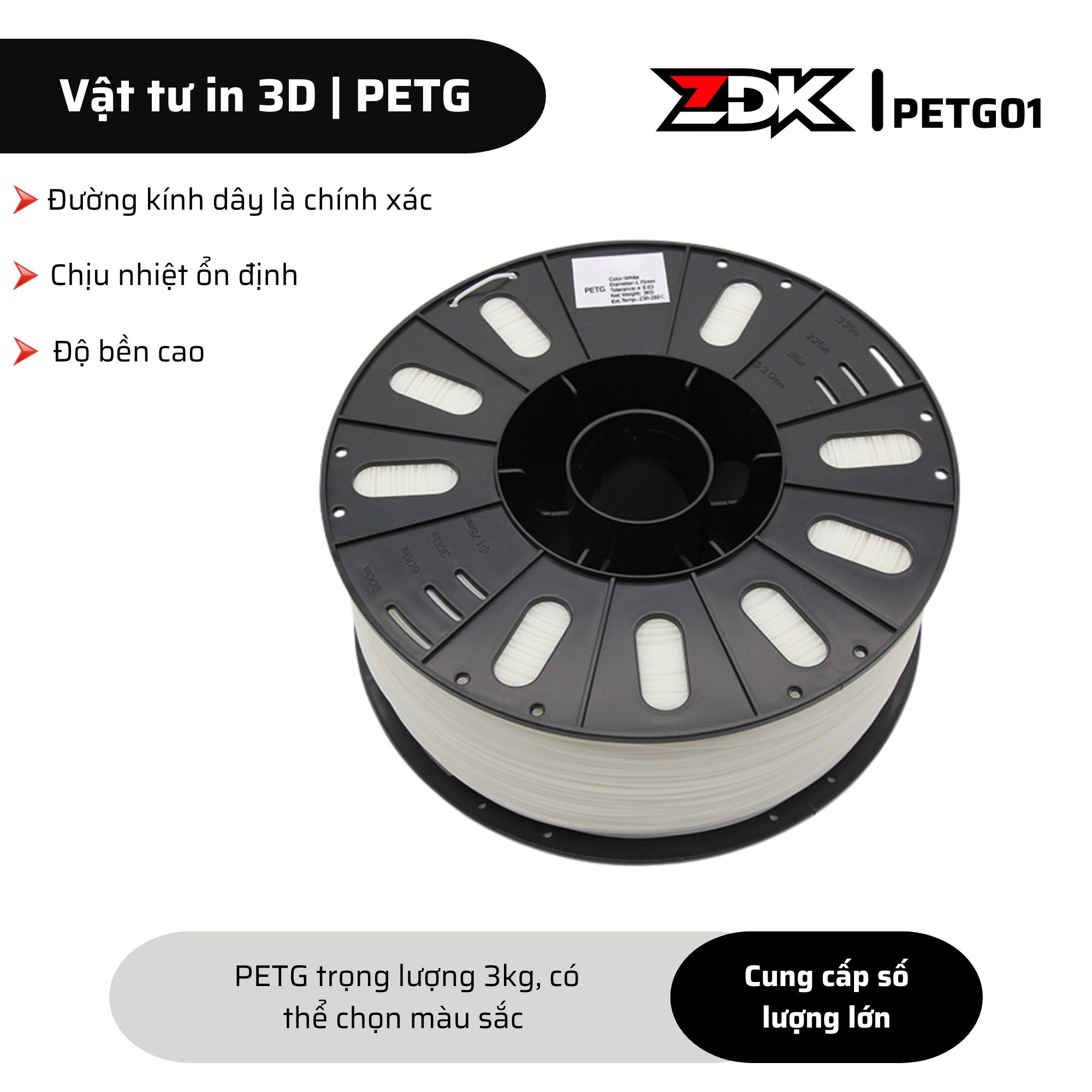 CUỘN NHỰA PETG IN 3D SỐ LƯỢNG LỚN – GIẢI PHÁP CUNG ỨNG HIỆU QUẢ CHO XƯỞNG VÀ DOANH NGHIỆP