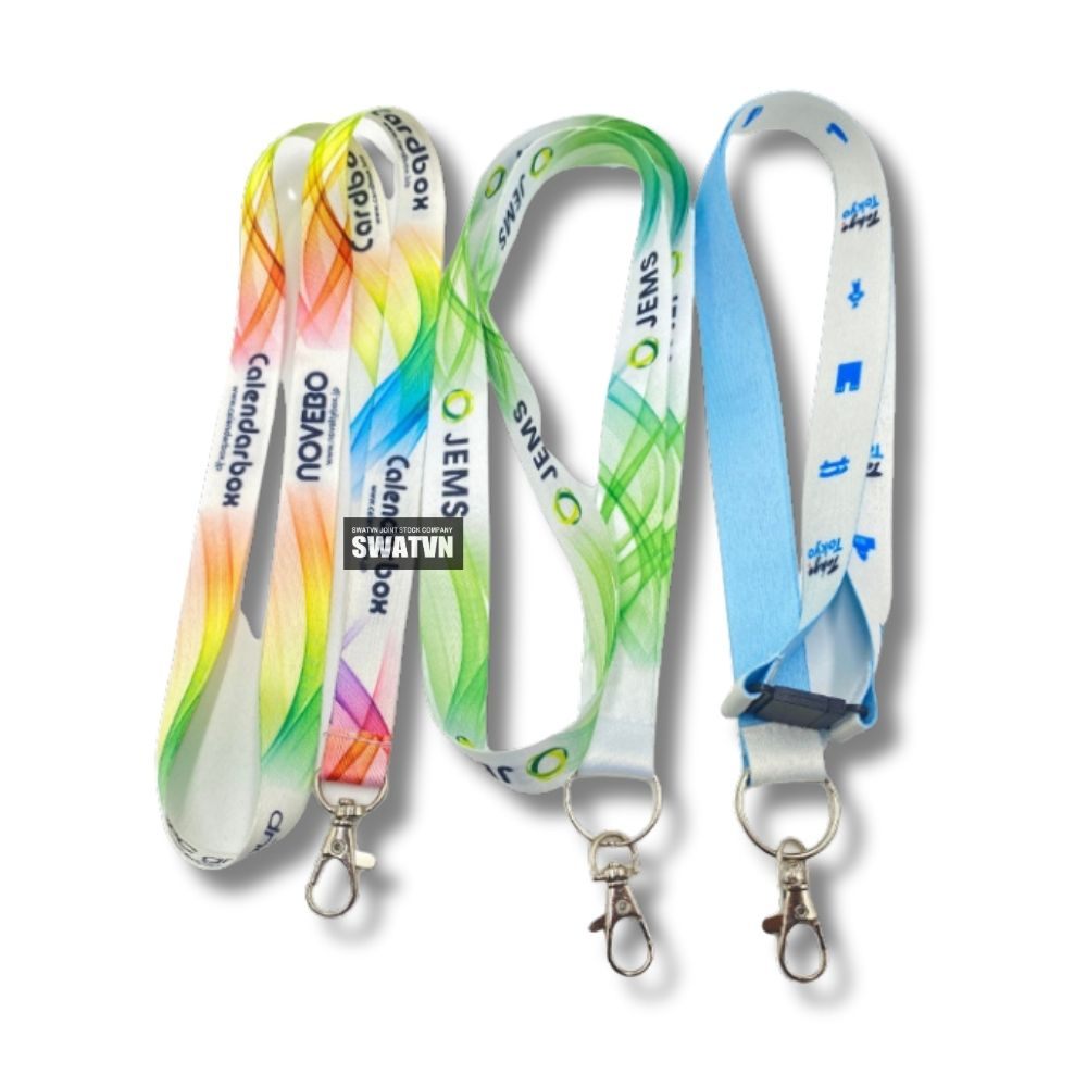 XƯỞNG SẢN XUẤT DÂY ĐEO THẺ IN CHUYỂN NHIỆT – NHẬN THIẾT KẾ RIÊNG, IN LOGO THEO YÊU CẦU SỐ LƯỢNG LỚN