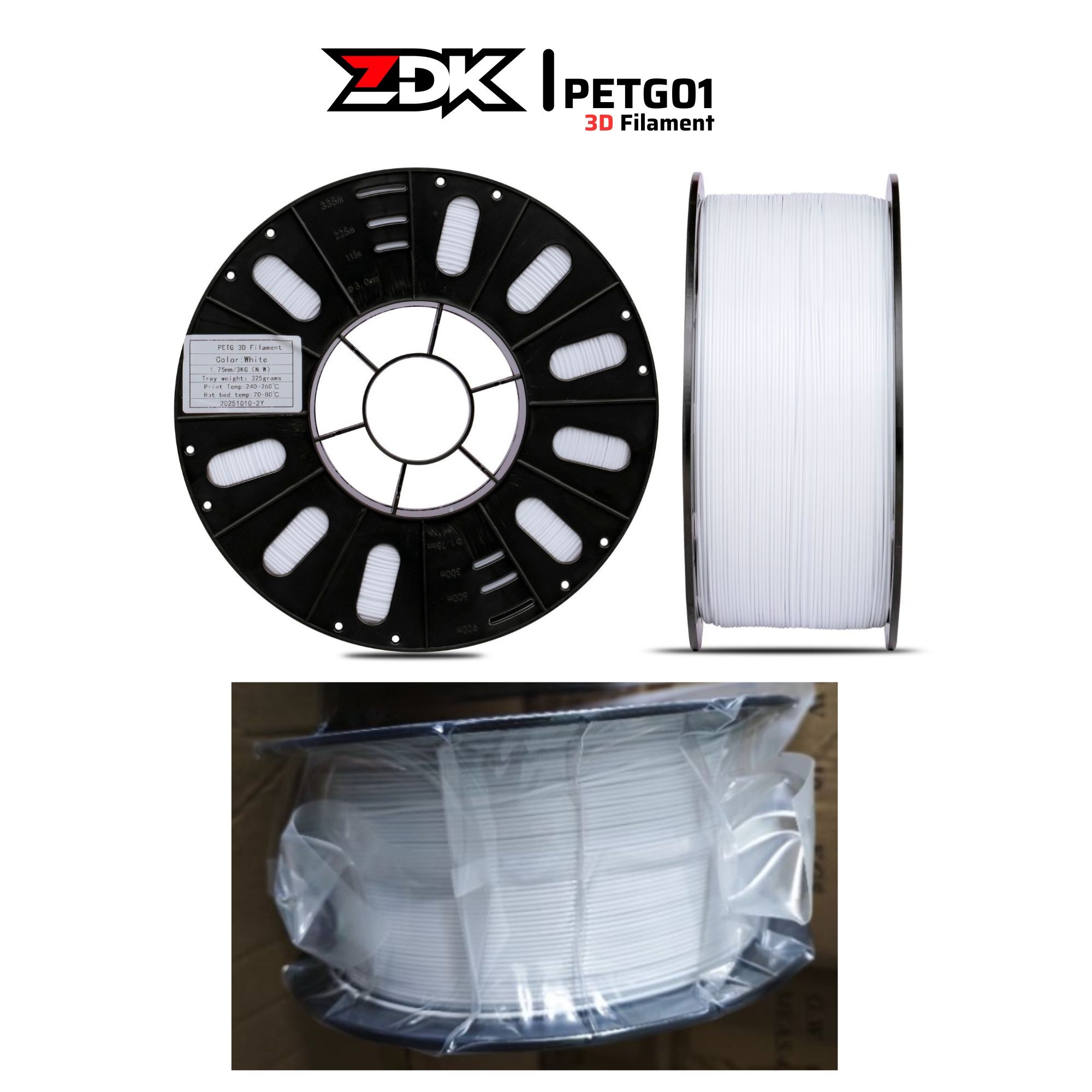 PHÂN PHỐI CUỘN NHỰA IN 3D PETG CHÍNH HÃNG – CHẤT LƯỢNG ỔN ĐỊNH, PHÙ HỢP SẢN XUẤT SỐ LƯỢNG LỚN