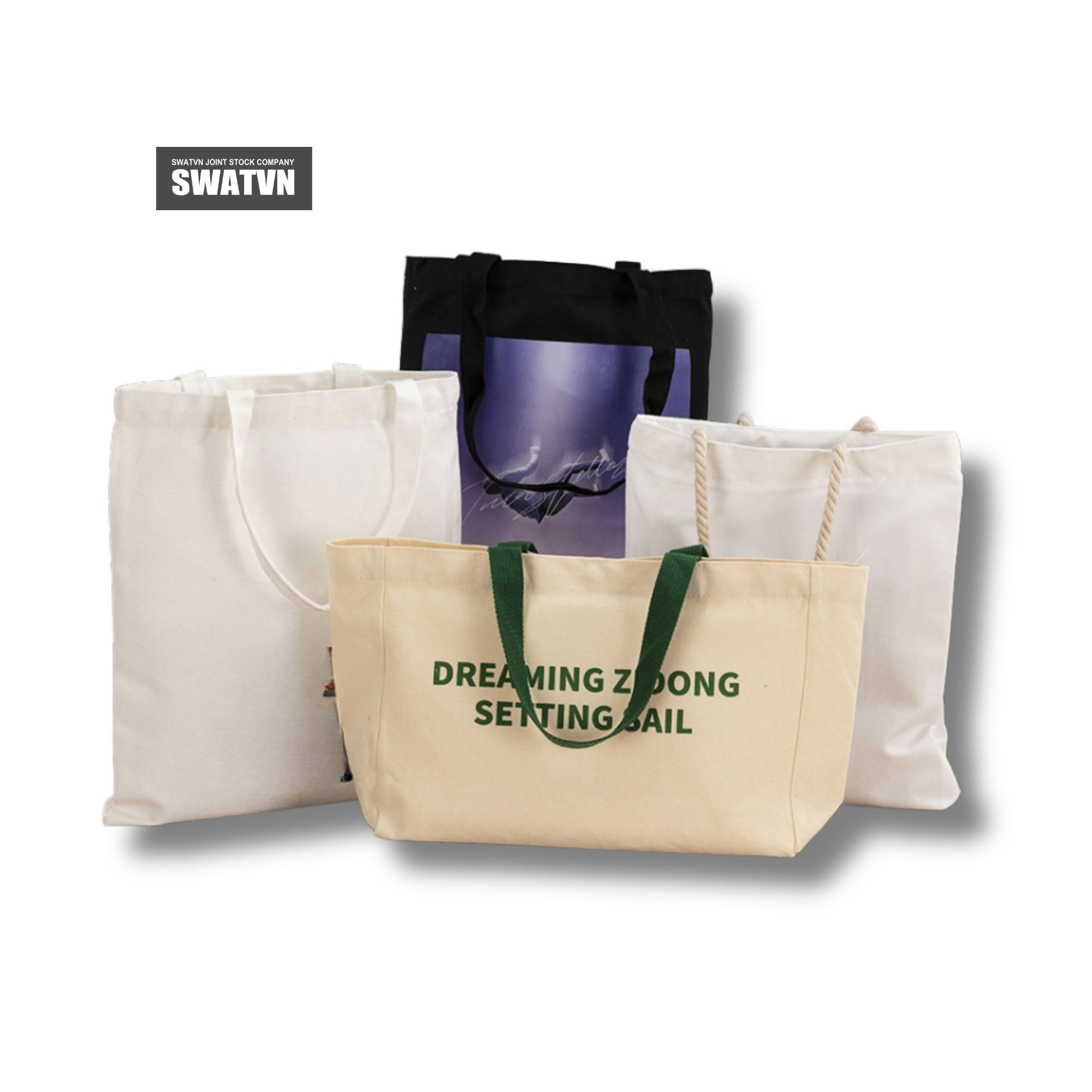 ĐẶT LÀM TÚI TOTE CANVAS IN LOGO SỐ LƯỢNG LỚN – GIẢI PHÁP QUẢNG BÁ THƯƠNG HIỆU HIỆU QUẢ