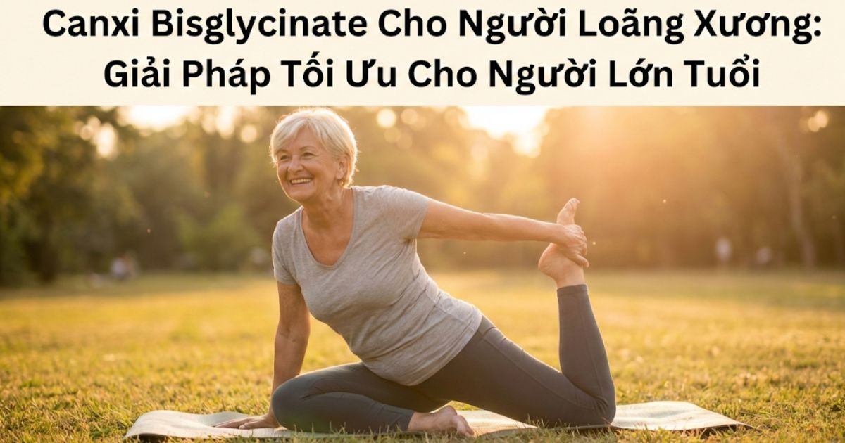 Canxi Bisglycinate Cho Người Loãng Xương: Giải Pháp Tối Ưu Cho Người Lớn Tuổi