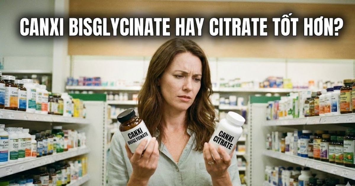 [Giải Đáp] Canxi Bisglycinate hay Citrate Tốt Hơn?  Đâu là Lựa Chọn Phù Hợp