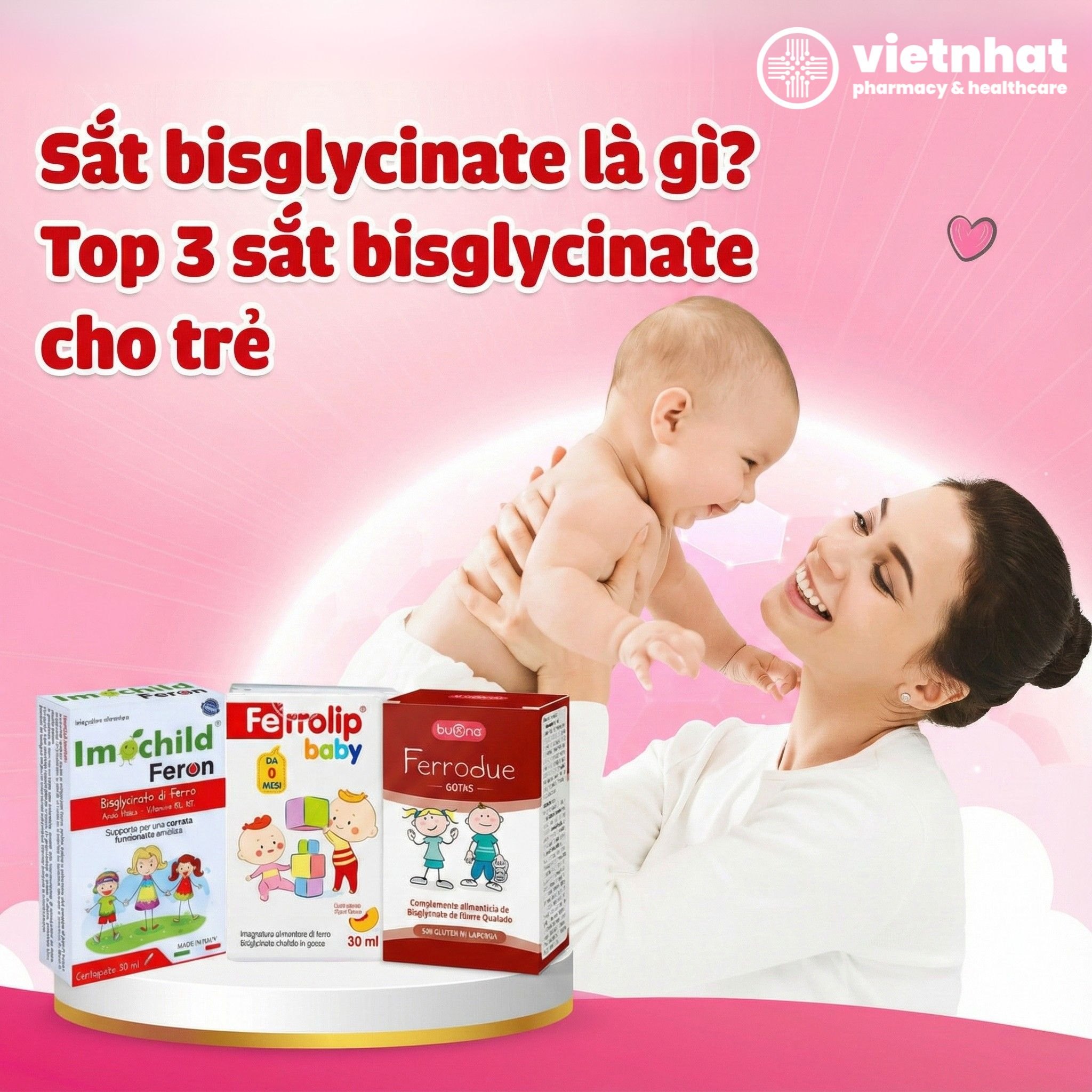 Sắt Bisglycinate Là Gì? Top 3 Sắt Bisglycinate Cho Trẻ Uy Tín Trên Thị Trường