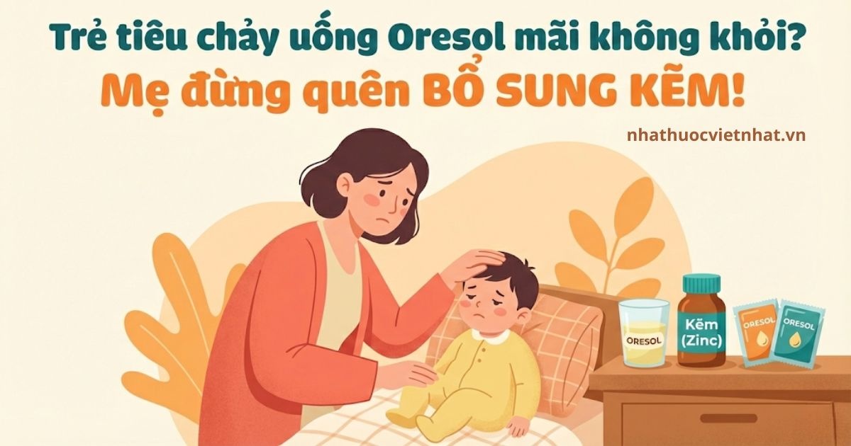 Trẻ Tiêu Chảy Uống Oresol Vẫn Không Đỡ? Mẹ Đừng Quên Bổ Sung Kẽm!