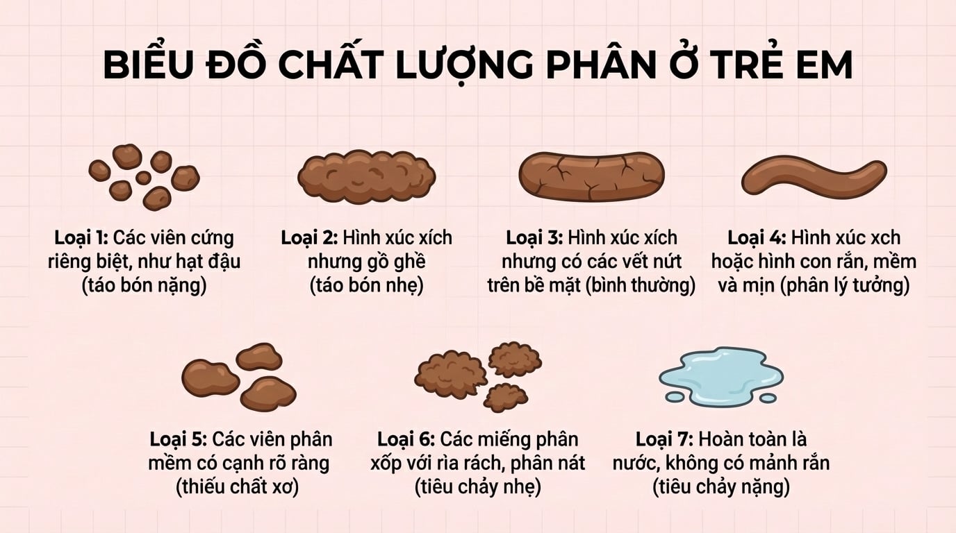 Bé đi ngoài bao nhiêu lần/ngày là bình thường?