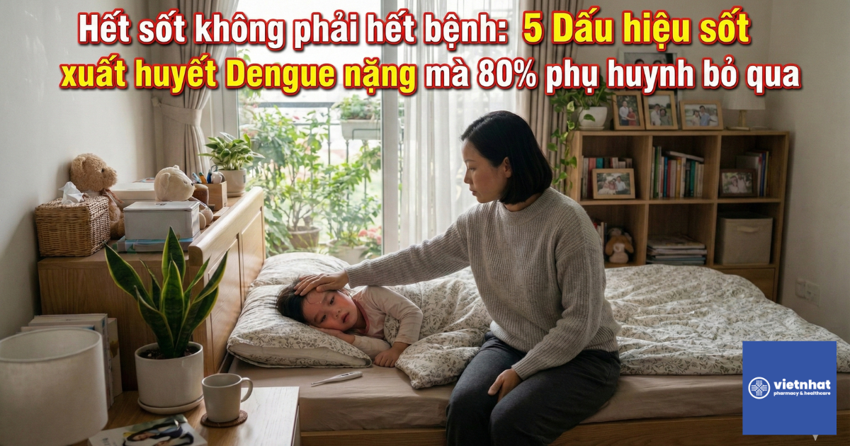 Hết sốt không phải hết bệnh: 5 Dấu hiệu sốt xuất huyết Dengue nặng mà 80% phụ huynh bỏ qua