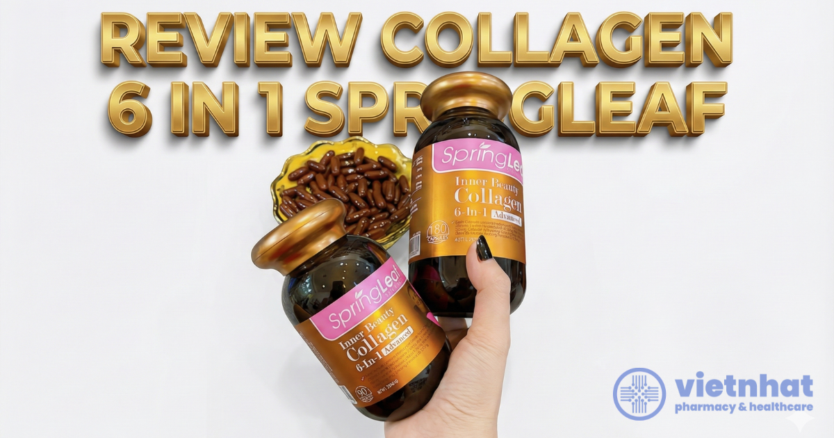 Review Collagen 6 in 1 Springleaf: Tại Sao Công Thức 6-Thành-Phần Từ Úc Được Đánh Giá Cao?
