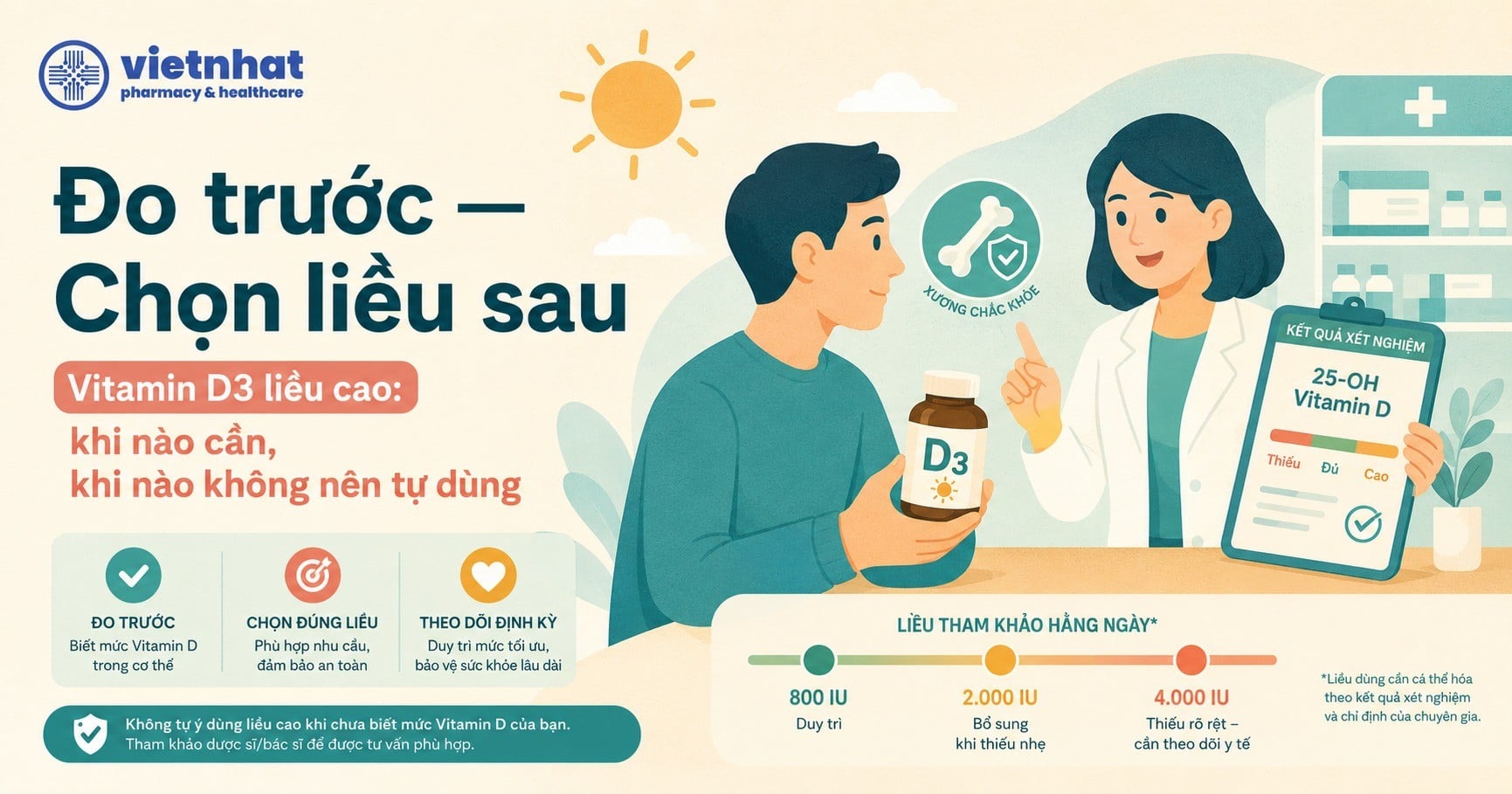 Vitamin D3 Liều Cao: Khi Nào Người Lớn Cần?