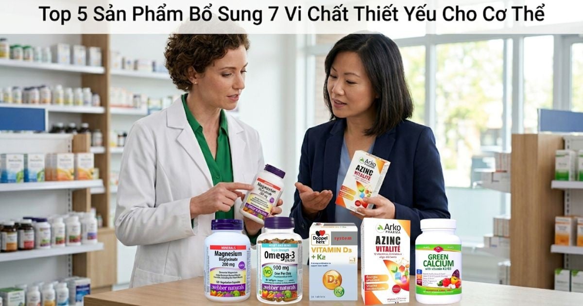 Top 5 Sản Phẩm Bổ Sung 7 Vi Chất Thiết Yếu Cho Cơ Thể
