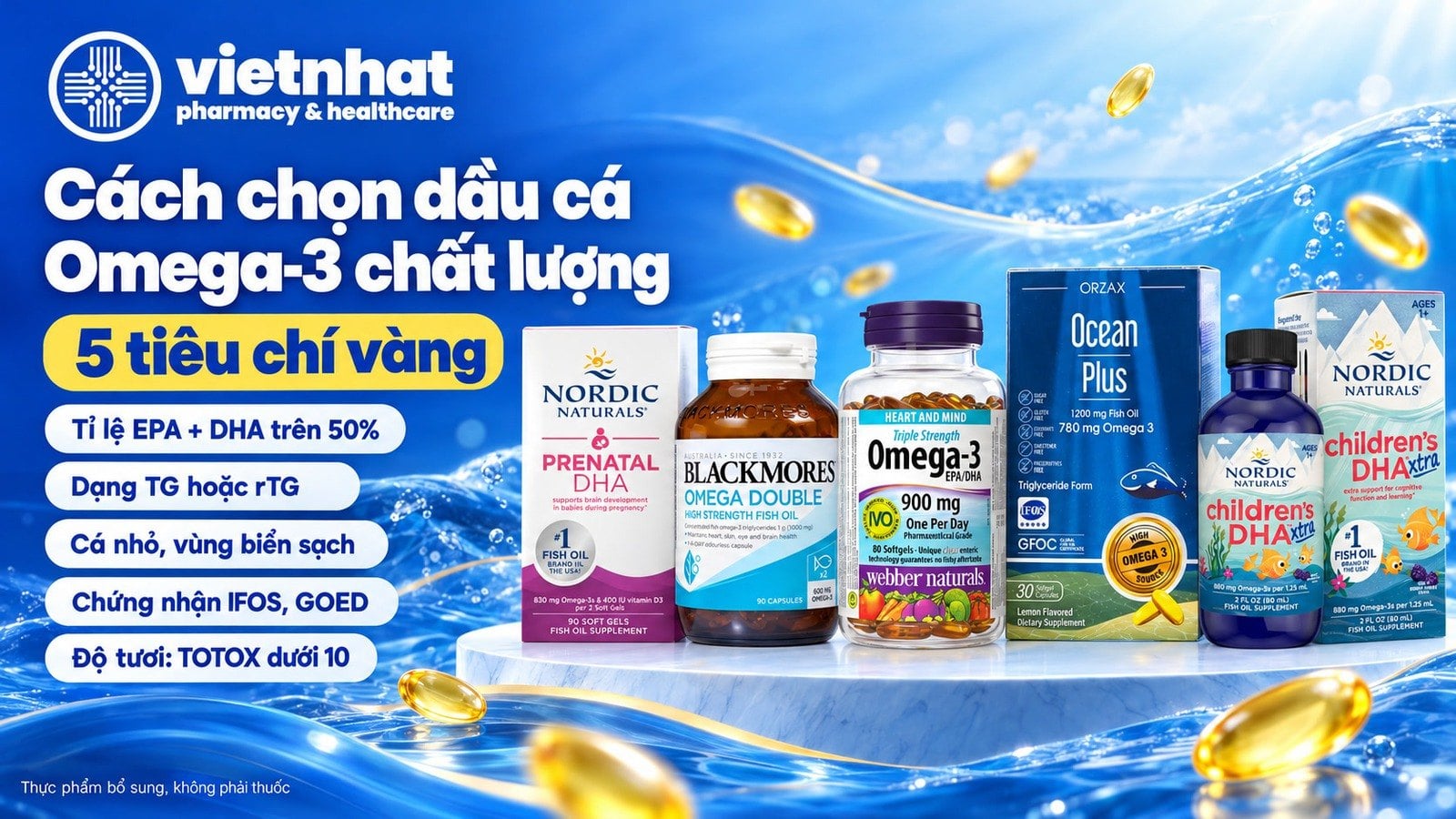 Cách Chọn Dầu Cá Omega 3 Chất Lượng Và Top 5 Omega 3 Trên Thị Trường!