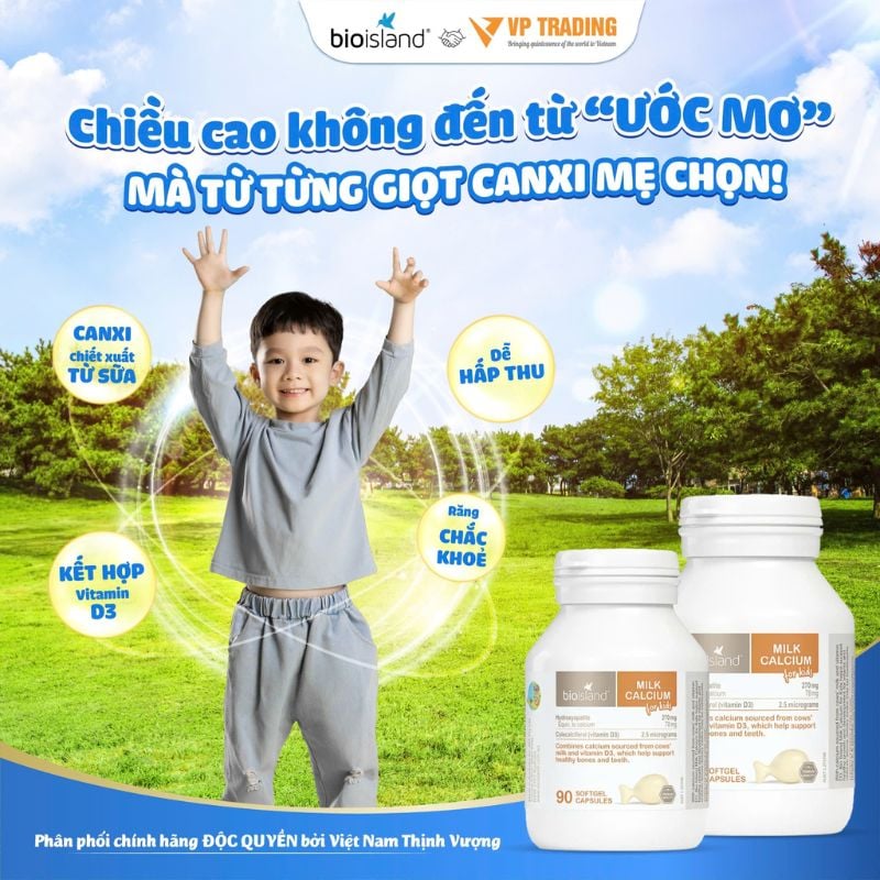 nhathuocvietnhat.vn - Canxi Bio Island cho bé, bổ sung canxi và vitamin D3 giúp xương chắc khỏe