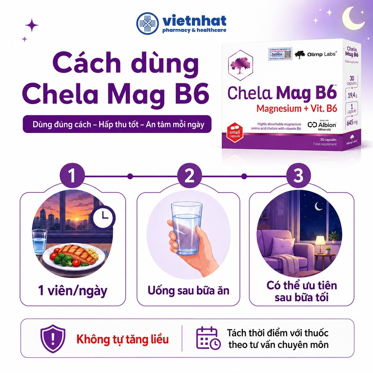 nhathuocvietnhat.vn-Cách dùng Chela Mag B6 an toàn và hiệu quả