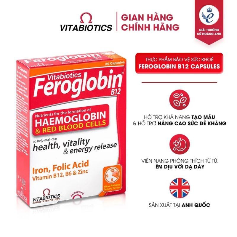 nhathuocvietnhat.vn - Feroglobin B12, bổ sung sắt hữu cơ giúp giảm nguy cơ thiếu máu do thiếu sắt hiệu quả