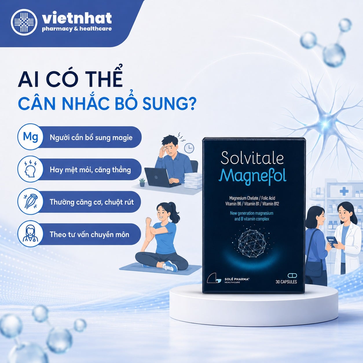 nhathuocvietnhat.vn-Đối tượng có thể cân nhắc bổ sung Solvitale Magnefol