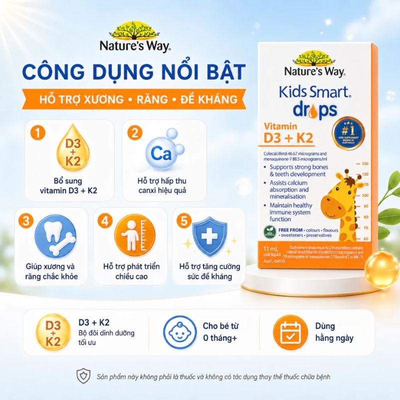 nhathuocvietnhat.vn-Công dụng của D3K2 Nature's Way