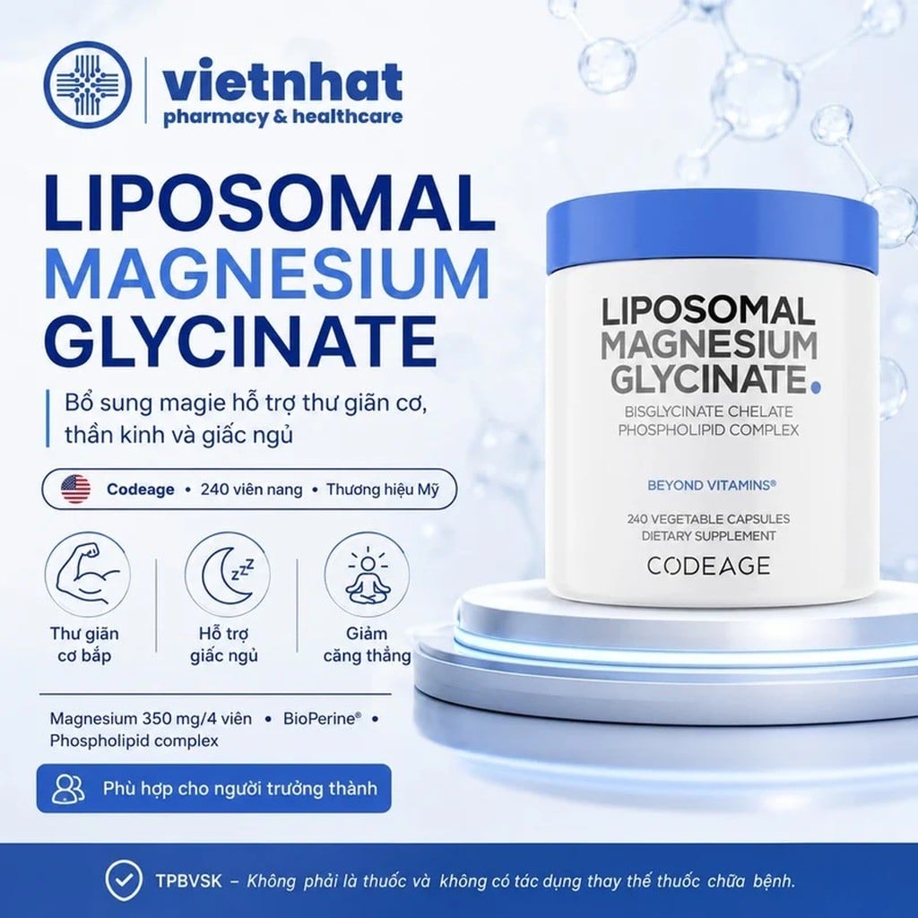 nhathuocvietnhat.vn- Liposomal Magnesium Glycinate Chính Hãng, Nhập Khẩu Từ Mỹ