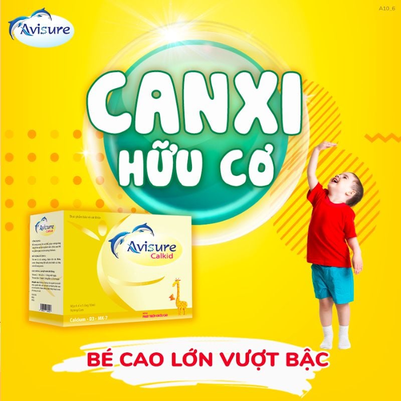 nhathuocvietnhat.vn - Avisure Calkid, bổ sung canxi hữu cơ cho trẻ từ 2 tuổi trở lên