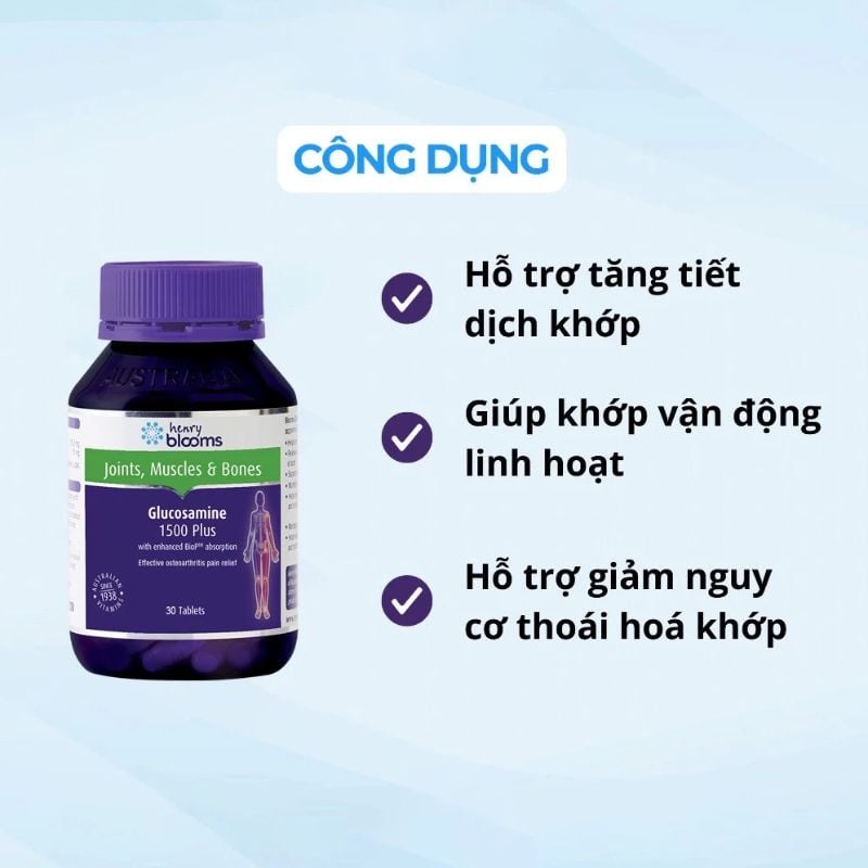 nhathuocvietnhat.vn - Glucosamine 1500 Plus - Hỗ trợ tăng tiết dịch khớp, bảo vệ sụn khớp hiệu quả